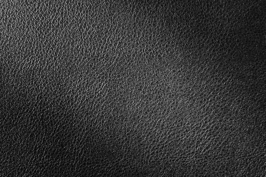 Black leather texture, leather background for design with copy space for text or image. Pattern of leather that occurs natural.