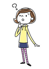女の子：疑問
