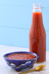 Artisan red hot chili sauce