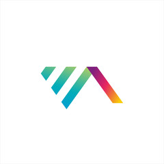 Letter Color Line Logo