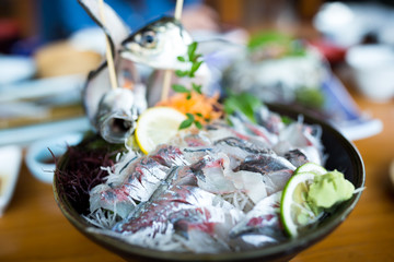 Japanese sashimi