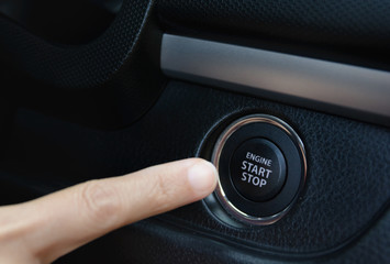 engine start stop button of car