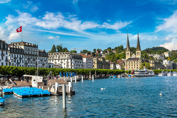 Fototapeta premium Historical city center of Lucerne