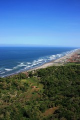 Parangtritis beautiful beaches in the district of Bantul, Yogyakarta, Indonesia