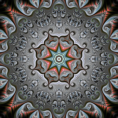 Abstract fractal background computer-generated image