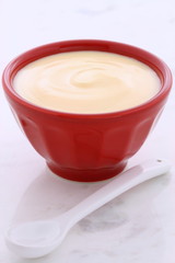 Fresh banana yogurt