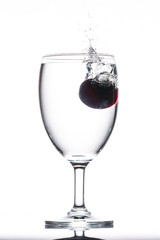 Cherry juice splash..