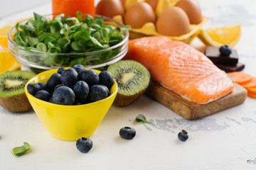 Healthy food good for eyes