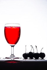 Cherry juice splash..