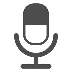 Microphone Icon vector flat design