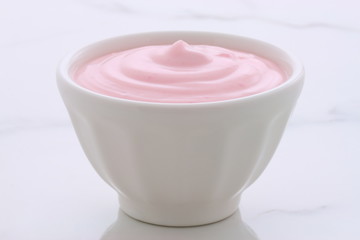 vintage greek strawberry yogurt