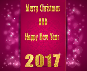 year 2017, happy new year 2017, merry christmas, Creative 2017 design. Vector illustration.