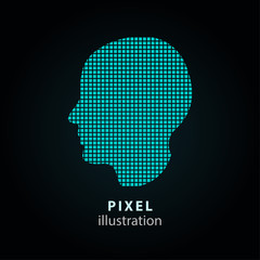 Assistance - pixel illustration.