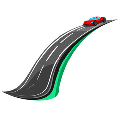 Droga - samochód - koncepcja © piaskun_