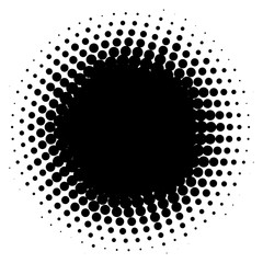 Grunge halftone vector background. Vintage dots texture