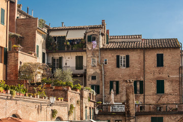 old houses in Siena