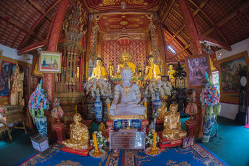 Chiang Rai, Thailand - September 22: Wat Phra Singh Rai in Chian