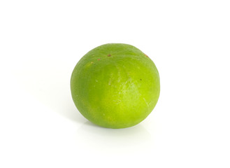Fresh lime isolated on white