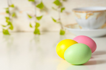 Colorful easter eggs