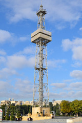Fototapeta na wymiar Snortling tower in Baku, Azerbaijan