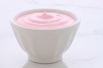 vintage greek strawberry yogurt