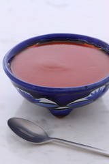 Artisan red hot chili sauce