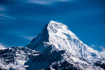 Papier Peint photo Everest Sommet de la montagne himalayenne ..