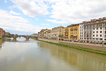 Fototapeta na wymiar Firenze Florence cityscape Tuscany Italy Arno river