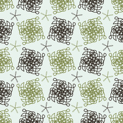 The pattern of broken lines