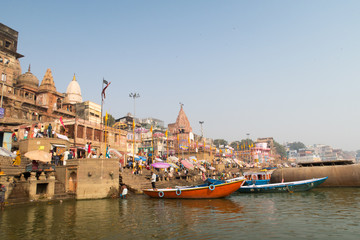 Ghat ganges Varanasi india 
