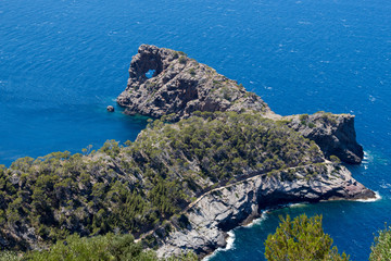 Stone island in a sea