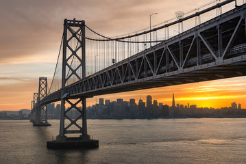 Bay Bridge sunset