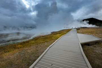 Hot spring in Yellowstone