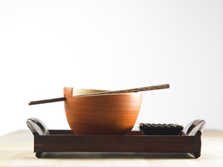 bowl and chopsticks