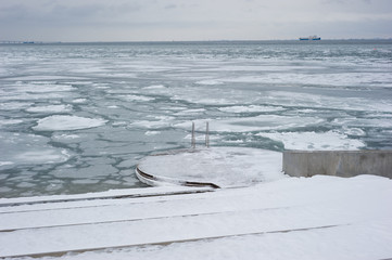 Frozen sea