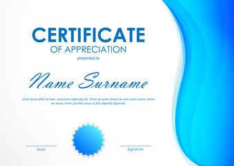 Certificate of appreciation template