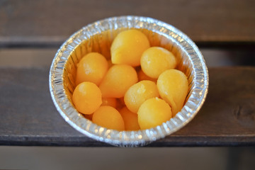 Egg yolks drops snack Thai sweet ancient Thai Dessert