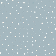 Abstract seamless snow winter vector background.