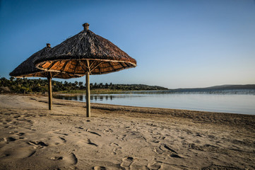 spiaggia a Lagoa Poelela 