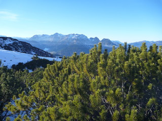 early winter trekking in beautiful salzkammergut
