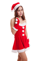 Asian Christmas Santa Claus girl.