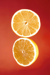 Fototapeta na wymiar Slice of fresh oranges