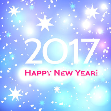 Beautiful  Happy New Year 2017 background