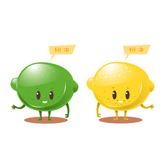 lemon cartoon character design
