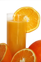 Glass of orange juice