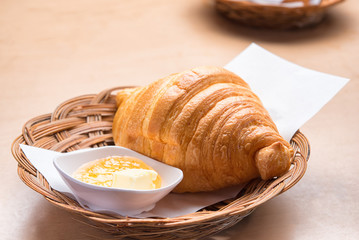 Bread on wood. Bread for eat