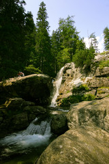 A beautiful mountain river landscape in Tatry, Slovakia