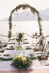 destination wedding arch
