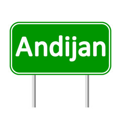 Andijan road sign.