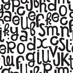Art Seamless Pattern Font